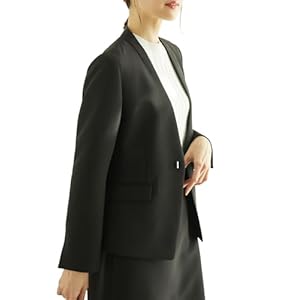 【360°ウルトラストレッチ】【一部店舗限定34-42サイズ】ノーラペルジャケット