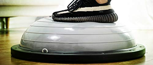 Image of Nice C Balance Ball, Half Ball, Balance Ball, Exercise Workout Trainer, with Resistant Band, Strength Fitness Yoga with Bonus Foot Pump