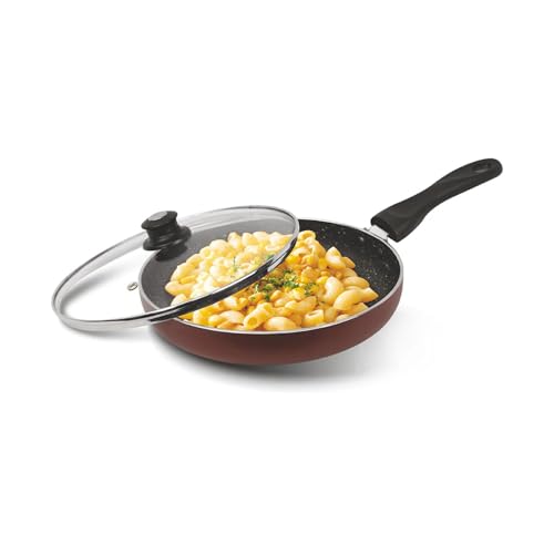Image of Signoraware Perfecto 4 Layer Coating Non Stick FryPan 24cm | Prevent Sticking | Gas & Induction Compatible | Ideal for Sauteing Veggies, Frying Snacks or Making Gravy & Stir-Fries (1.75 LTR | Steel)