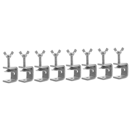 OSOLADY 4sets Stainless Steel Woodworking Clamps 4 Clamps Strong Clamping Force for Woodworking 2pcs*4