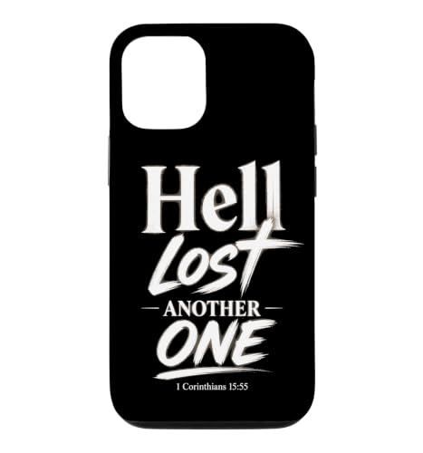 Hell Lost Another One - 1 Corinthians 15:55 Christian Faith �X�}�z�P�[�X iPhone 12/12 Pro �p
