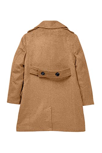 Image of Isaac Mizrahi Boy's Single Breasted Wool Overcoat with Epaulets - Colors