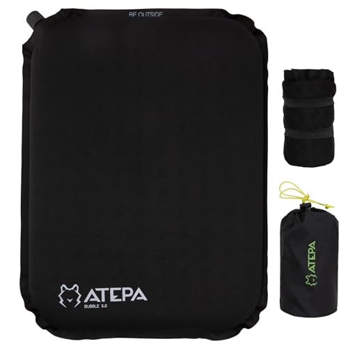ATEPA Inflatable Stadium Seat Cushion, Self-Inflating Memory Foam Stadium Seats Bleacher Seat Chair...