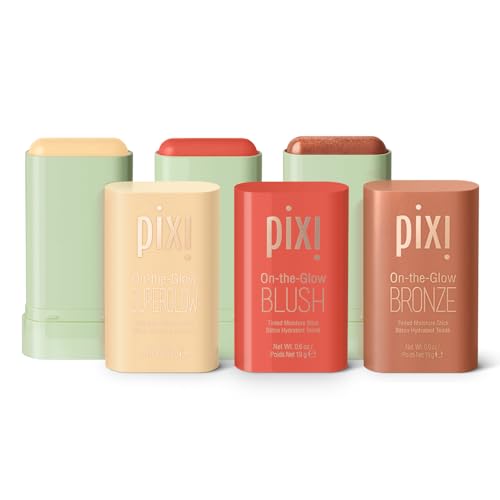 Pixi Beauty Golden Gleam On-the-Glow Trio: Blush, Bronzer, and Highlighter