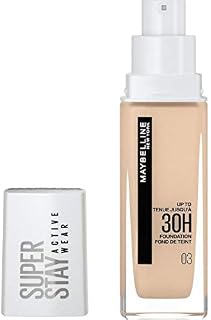 Maybelline New York Super Stay Active Wear 30H długotrwały podkład w płynie, 03 True Ivory, 30 ml