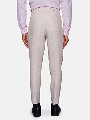 WINTAGE Men's Black Regular Fit Linen Pants3