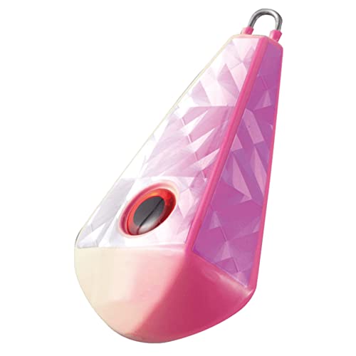Hayabusa Eyeball Fishing Sinker, Rudder Type, No. 80-5, Pink Glow