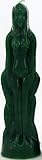8 Inch Ritual Image Molded Candle Woman - Green
