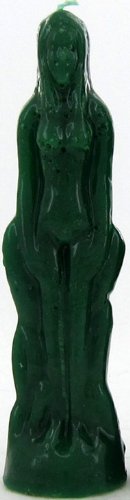 Indio Products 8 Inch Ritual Image Molded Candle Woman - Green