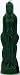 8 Inch Ritual Image Molded Candle Woman - Green