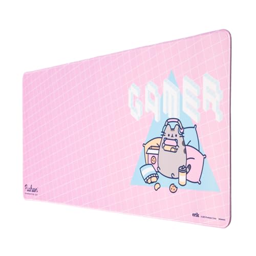 Grupo Erik - Tapis de Souris XXL Pusheen - Tapis de Bureau 80 x 35 cm, Sous Licence Officielle | Sous Main Bureau, Accessoire pour PC, Tapis de Souris Gamer