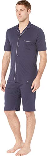 HANRO Men's Night and Day Short Sleeve Short Pajama 755862