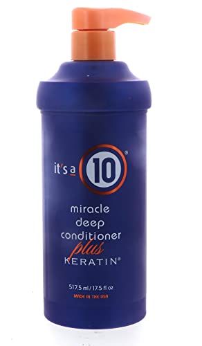 It's A 10 Miracle Deep Conditioner Plus Keratin for Unisex, 17.5 Ounce by It's A 10