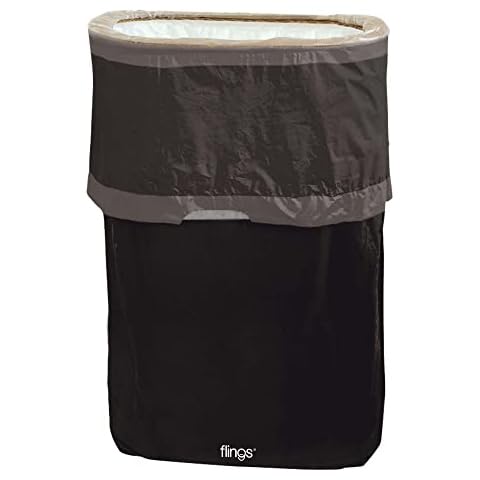 Amscan Black Flings Bin 22" x 15" Cover