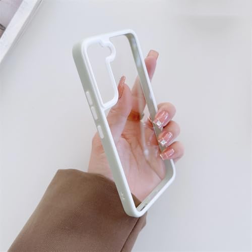 Coque acrylique HD premium pour Samsung S22 Plus avec cadre rigide antichoc