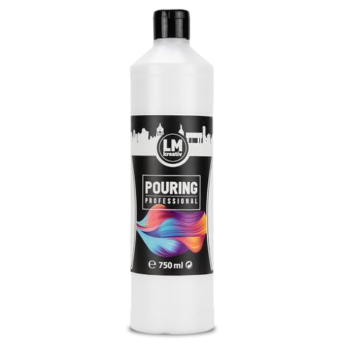 LM-Kreativ Pouring Professional 750 ml | flüssiges Pouring Medium Acryl | Pouring Medium für Acrylfarben | Acryl Pouring | Pouring Mittel für Gießtechnik und Zellbildung