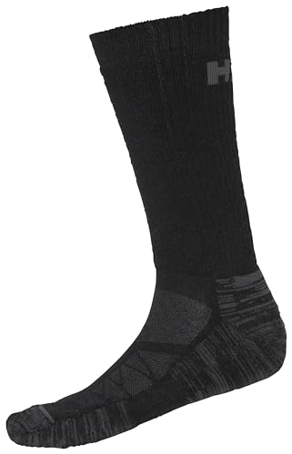 Helly Hansen Unisex Workwear Oxford Winter Sock, Black - 39-42