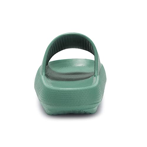 Image of welltree Slides for Women Men Pillow Slippers Non-Slip Bathroom Shower Sandals Soft Thick Sole Indoor and Outdoor Slides