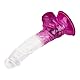 EIS, Dildo, Flexibler Naturdildo mit Saugfuß, 20,5 cm, naturnahes Design, weich & flexibel, robuster Saugfuß