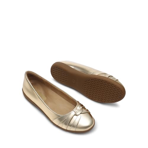 Image of DREAM PAIRS Women's Ballet Flats, Comfortable Round Toe Slip on Dressy Work Office Shoes with Arch Support