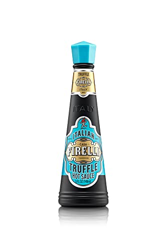 FIRELLI Truffle Hot Sauce | 5oz Bottle (Pack of 1) | Italian Hot Sauce Perfect for Truffle Fries, Sandwiches, Pizza | Great Flavor, Gluten Free, Keto, Made in Italy With Calabrian Chili Peppers