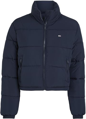 Tommy Jeans Damen Pufferjacke Cropped Essential Puffer Kurz, Blau (Dark Night Navy), L – Ansicht 5