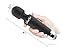 Rechargeable Personal Massager - Powerful Multi Speed Vibration - Whisper Quiet - Waterproof - for Muscle Tension Relief in Neck, Back, Shoulders, Legs and Feet - Black