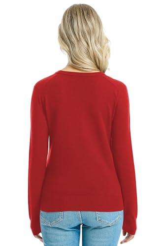 Image of QUALFORT Women's Sweaters Long Sleeve Soft Lightweight Basic Knitted Pullover Sweater