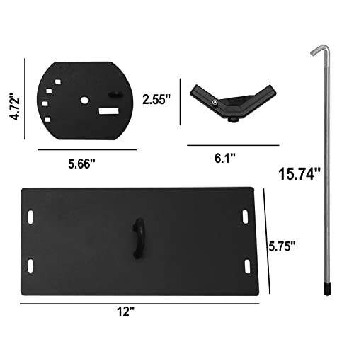 Sidasu Spare Tire Carrier for Roof Racks,Universal Spare Tire Mount for Roof Racks,Heavy-Duty Carrier Fits Tires Up to 35\" Includes Lock for Security