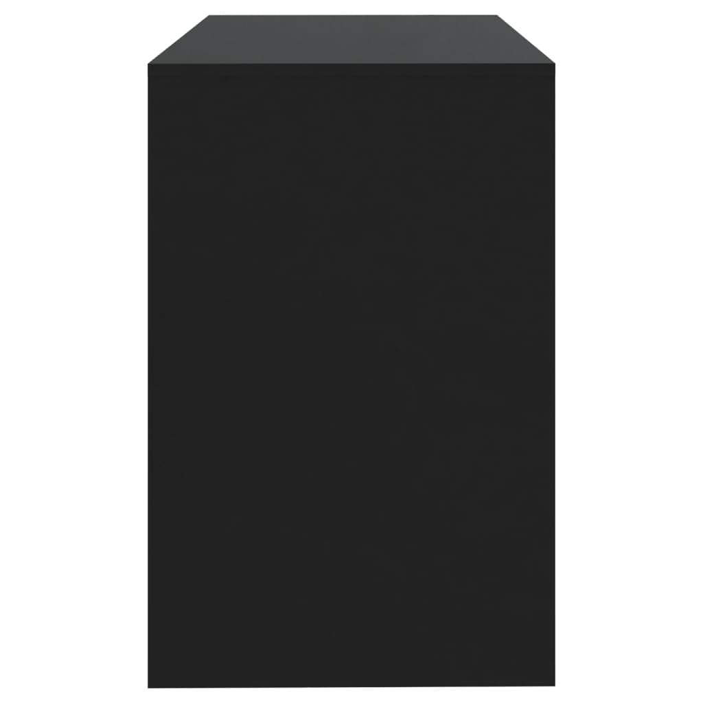Scrivania nera 101 x 50 x 76,5 cm, materiale in legno, robusto tavolo per computer per casa, ufficio, giochi, cameretta dei bambini, ideale per scrivere e studiare