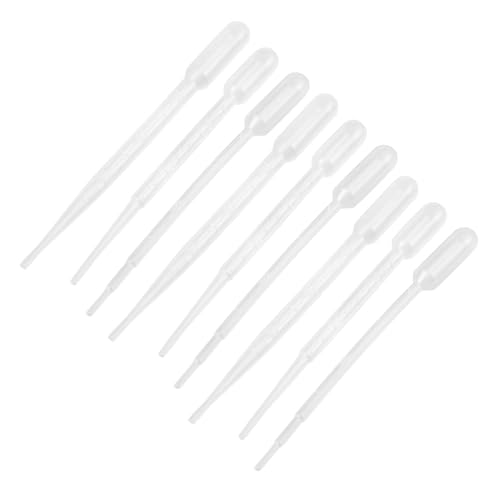 VILLFUL 300pcs Dropper Essential Oil Transfer Pipette Essential Oils Pipettes Squeeze Transfer Pipettes Clear Graduated Transfer Pipette Dropping Pipette Transparent Plastic