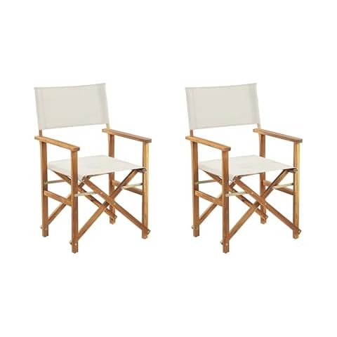 Fauteuils Pliants en Bois Beliani Cover