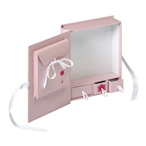 walther design Aufbewahrungsboxen rosa 32 x 32 cm mit Prägung Baby Animal FB-148-R