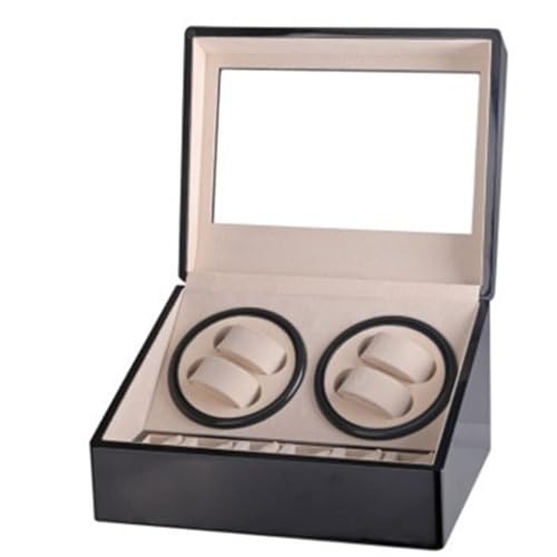 ZJFHEYUO Enrollador de Relojes automático, Caja de Reloj mecánico automático de Doble Cabezal 4+6, agitador de Motor, enrollador de Relojes, Soporte para Joyas, ex