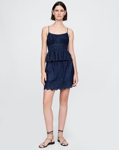 Image of Gap Women Relaxed Fit Washeded Cotton Western Skirt