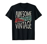 Photo Gallery awesome since 1960 compleanno uomo o donna retro vintage maglietta Photo Gallery awesome since 1960 compleanno uomo o donna retro vintage maglietta