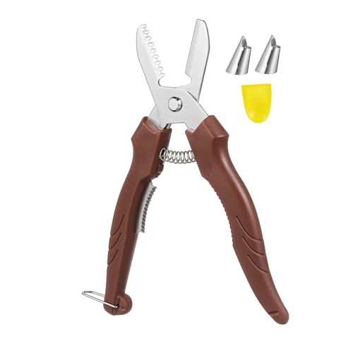 Lurrose 板栗カッター 栗皮むき器 ステンレス製 耐久性 手動ナッツクラッカー 指保護カバー付き 家用 ピクニック用