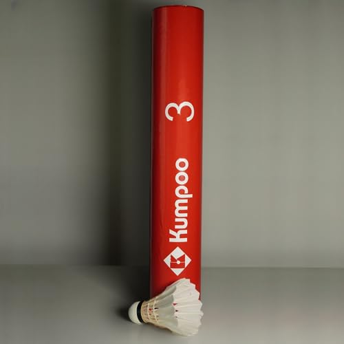Image of Japan Red 3 - Duck Feather Shuttle Cock - Speed 76, Tube of 12