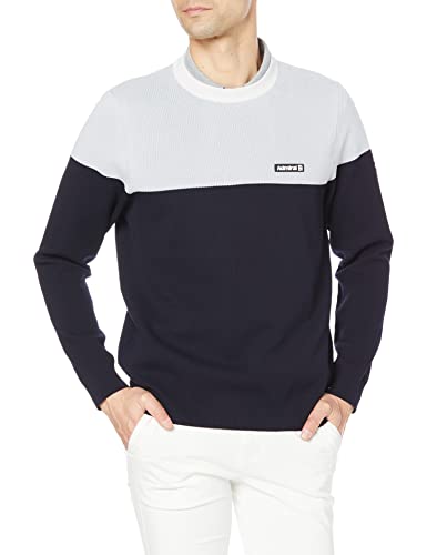 [アドミラル ゴルフ] セーター ポリエステル クルーネックニット ADMA202 メンズ ネイビー L