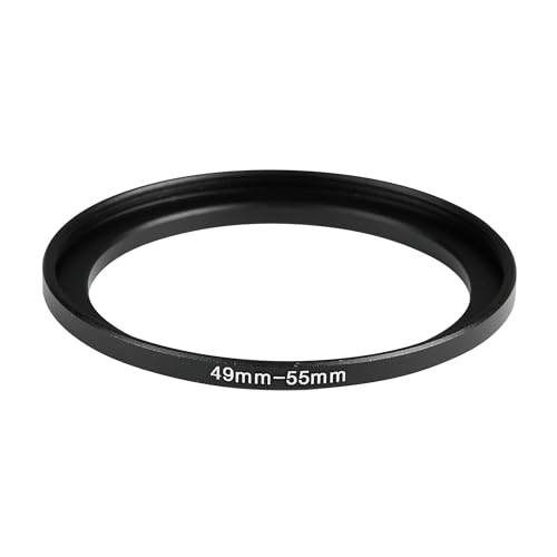 Image of 49-55mm Step-Up Ring Adapter, 49mm to 55mm Step Up Filter Ring for 49mm Lens Install 55mm ND CPL UV Camera Lens Filter(49mm-55mm)