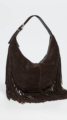 Madewell Women's The Essential Curve Medium Shoulder Bag in Fringed Suede2