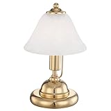 Longueur du câble : 150 cm Lampe de lecture lumineuse en laiton pour chambre avec interrupteur tactile Lampe de lecture en verre pour veilleuse Globo 24908
