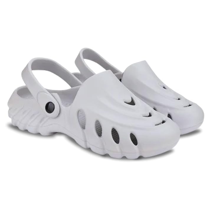 Cool walk | Clogs for Men | Insta Fashionable | Trendy Clogs for Mens (Silver, UK Footwear Size System, Adult, Men, Numeric, Medium, 8) (B0DGSZCZ8M) Amazon Price History, Amazon Price Tracker