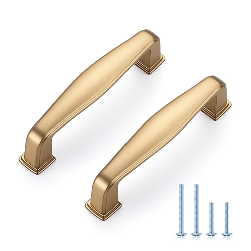 Ravinte Champagne Bronze Cabinet Pulls Drawer Handles, 3 Inch CC, 20 Pack