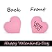 Valentines Day Decorations, 6 Pcs Candy Conversation Hearts Wooden Table Decor Signs, Durable Tiered Tray Decoration Set, Classic Galentines Day Decorations for the Home Office Mantel Shelf Gift