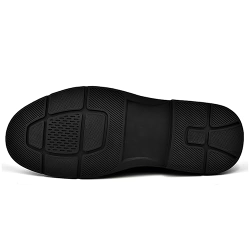 Men's Leather Dress Chukka Ankle Boots Retro Casual Mid-Top Oxford Derby Boots Fashion Motorcycle Booties4