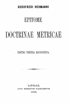 Paperback Epitome Doctrinae Metricae [Latin] Book