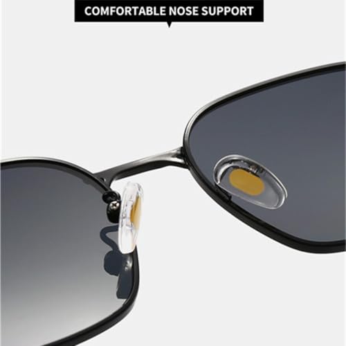 Fashion Women Sunglasses Retro Clear Lens Metal Frame Men Punk Shades Uv4004