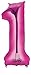 Produktbild amscan Folienballon 1, Pink