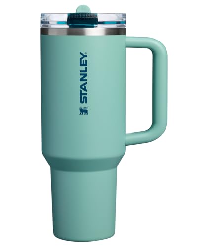 Image of STANLEY Quencher ProTour Flip Straw Tumbler with Leakproof Lid 40 oz | Built-In Straw & Handle | Cupholder Compatible for Travel | Insulated Stainless Steel Cup | BPA-Free | Spring Green